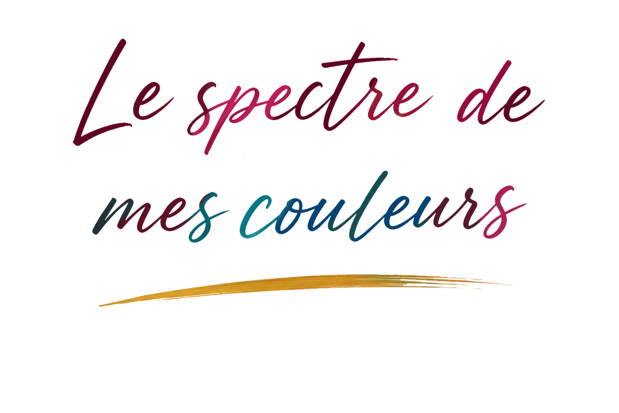 Le spectre de mes couleurs